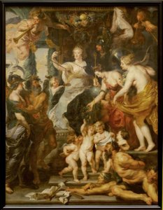 マリア・デ・メディチの幸せな政府 作： Peter Paul Rubens
