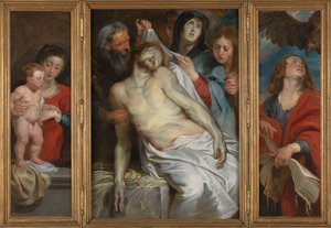 ヤン・ミヒエルセンと妻マリア・メースの墓碑銘 作： Peter Paul Rubens