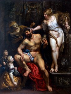 ヘラクレスとオンファレ、1606 作： Peter Paul Rubens