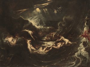 ヒーローとレアンダー、1604年頃 作： Peter Paul Rubens