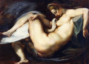 レダと白鳥、1598-1599 作： Peter Paul Rubens