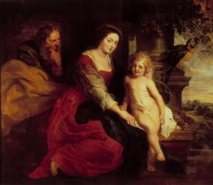 オウムとマドンナ 作： Peter Paul Rubens
