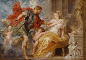 火星とレアシルビア、c。 1616-1617 作： Peter Paul Rubens