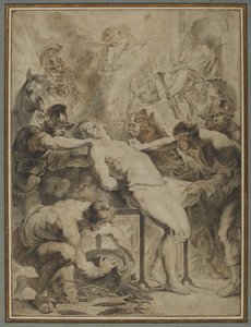 聖ローレンスの殉教、1550 作： Peter Paul Rubens