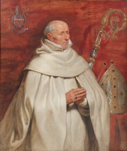 マタイス・ユルセリウス（1541-1629）アントワープのシント・ミヒャエル修道院の修道院長、1624年頃（オークに油彩 作： Peter Paul Rubens
