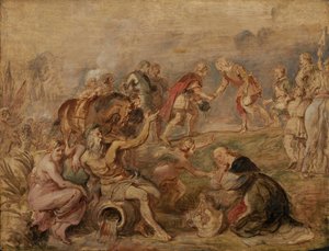 ハンガリーのフェルディナンド王とスペインのインファンテフェルディナンド枢機卿のNördlingenでの会合 作： Peter Paul Rubens