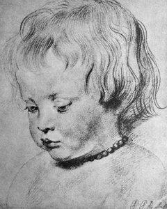 珊瑚のネックレスをつけたニコラアス・ルーベンス 作： Peter Paul Rubens
