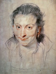 イザベラ・ブラントの肖像（素描） 作： Peter Paul Rubens