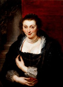画家の妻、イザベラ・ブラントの肖像 ペーテル・ポール（ピエール＝ポール）・ルーベンス（またはピーター・ポール、ペトルス・ポーラス）（1577-1640）の絵画 1620年 約 Sun.86x62 cm フィレンツェ、Galleria degli Uffizi (オフィス) 作： Peter Paul Rubens
