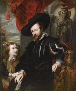 ピーター パウル ルーベンスと息子のアルバートの肖像、17 世紀半ば。 作： Peter Paul, Rubens