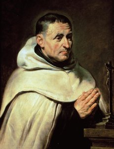 カルメル会修道士の肖像」（木に油彩） 作： Peter Paul Rubens