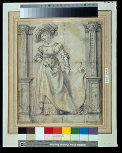 ある女性の肖像」（紙にペンとインク、ウォッシュ 作： Peter Paul Rubens