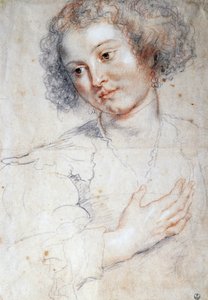 女性の肖像（聖アポロニアの肖像のための習作）（デッサン 作： Peter Paul Rubens