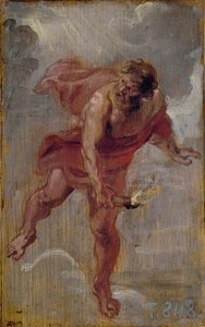 プロメテウス - ルーベンス、ピーテル・ポール（1577-1640） - 1636年頃 - 木に油彩 - 25,7x16,6 - マドリッド、プラド美術館 作： Peter Paul Rubens