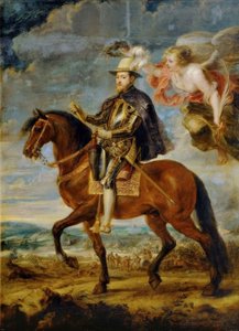 1557年の聖クエンティンの戦いにおけるフィリップ2世の乗馬の肖像 作： Peter Paul Rubens