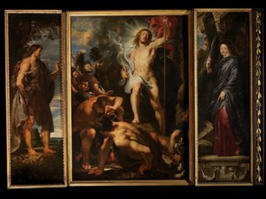 キリストの復活、1611-12年頃（パネルに油彩） 作： Peter Paul Rubens