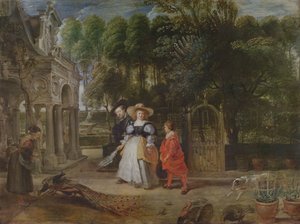 庭のルーベンスとヘレンフォーメント（1614-73） 作： Peter Paul Rubens