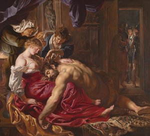 サムソンとデリラ、1609年頃（パネルに油彩） 作： Peter Paul Rubens