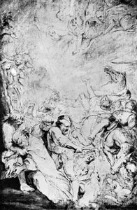 聖リヴィヌスの殉教のスケッチ、c1633、1933。 作： Peter Paul Rubens