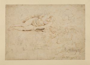 眠っているニンフ 作： Peter Paul Rubens