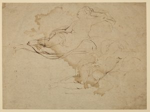 眠っている女性の裸体の研究 (直腸) 作： Peter Paul Rubens