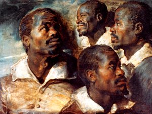 黒人の頭の研究、17世紀 作： Peter Paul Rubens