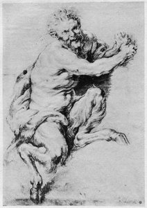 1913年、サテュロスの研究。 作： Peter Paul Rubens