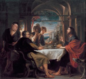 エマオの晩餐、1638年頃（キャンバスに油彩） 作： Peter Paul Rubens