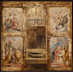 聖体の崇拝、c。 1626年。 作： Peter Paul Rubens