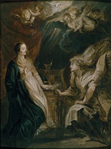 受胎告知、c1609 作： Peter Paul Rubens