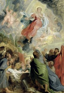 聖母被昇天（パネルに油彩） 作： Peter Paul Rubens