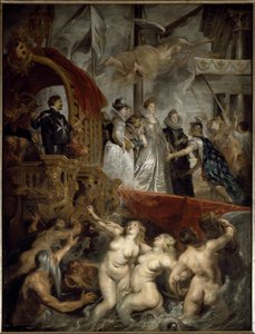 11月3日、マルセイユ港でのメアリー・オブ・メディシス号の船上風景 作： Peter Paul Rubens