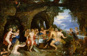 Acheloüs の饗宴、ca。 1615 作： Peter Paul Rubens