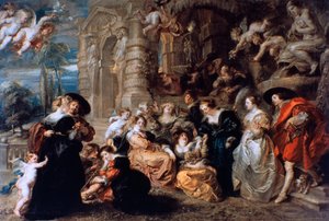 愛の庭、c1630 作： Peter Paul Rubens