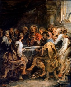最後の晩餐、c1630-1631。 作： Peter Paul Rubens