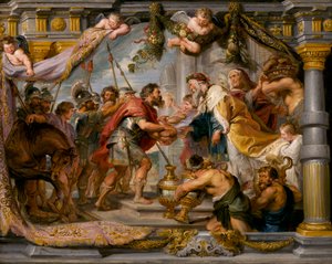 アブラハムとメルキゼデクの会合、1626年頃 作： Peter Paul Rubens