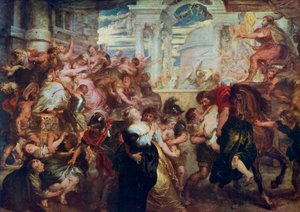 サビーネ女性のレイプ、c1635-1640、1912。 作： Peter Paul Rubens