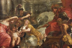 ルーベンスの天井、宴会場、ホワイトホール、c.1629-34（キャンバスに油彩） 作： Peter Paul Rubens