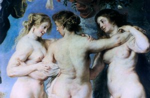 三美神、詳細、c1636-1638 作： Peter Paul Rubens
