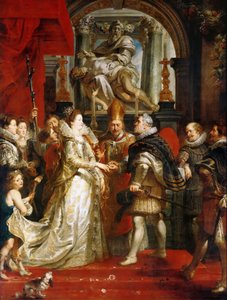 ヘンリー4世へのマリーデメディチの代理による結婚式マリードメディチサイクル 作： Peter Paul Rubens