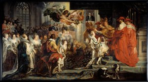 メディチ家のメアリーの戴冠式 作： Peter Paul Rubens