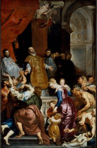 ロヨラの聖イグナティウスの奇跡。ピエール・ポール（Pierre-Paul）・ルーベンス（またはPeter PaulまたはPetrus Paulus）（1577-1640）の絵画。 作： Peter Paul Rubens