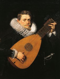 リュート奏者、ピーター・ポール・ルーベンス（1577-1640）作 作： Peter Paul Rubens