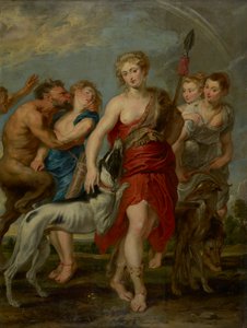狩りのダイアナと彼女のニンフ、1627-8 作： Peter Paul studio of Rubens
