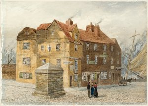 Sandgate (Portland Arms Inn) (カードに紙に鉛筆と水彩) 作： Peter Petersen Toft