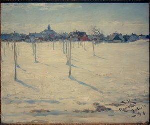 Hornbaek im Winter 作： Peder Severin Krøyer