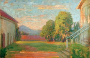 北イタリアの別荘 作： Peder Severin Krøyer