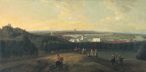 グリニッジ公園から見たロンドン、1718 年。