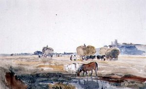 Aリンカーン・ヘイフィールド（水彩・紙） 作： Peter de Wint