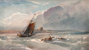 近くの港、c1820 作： Peter de Wint